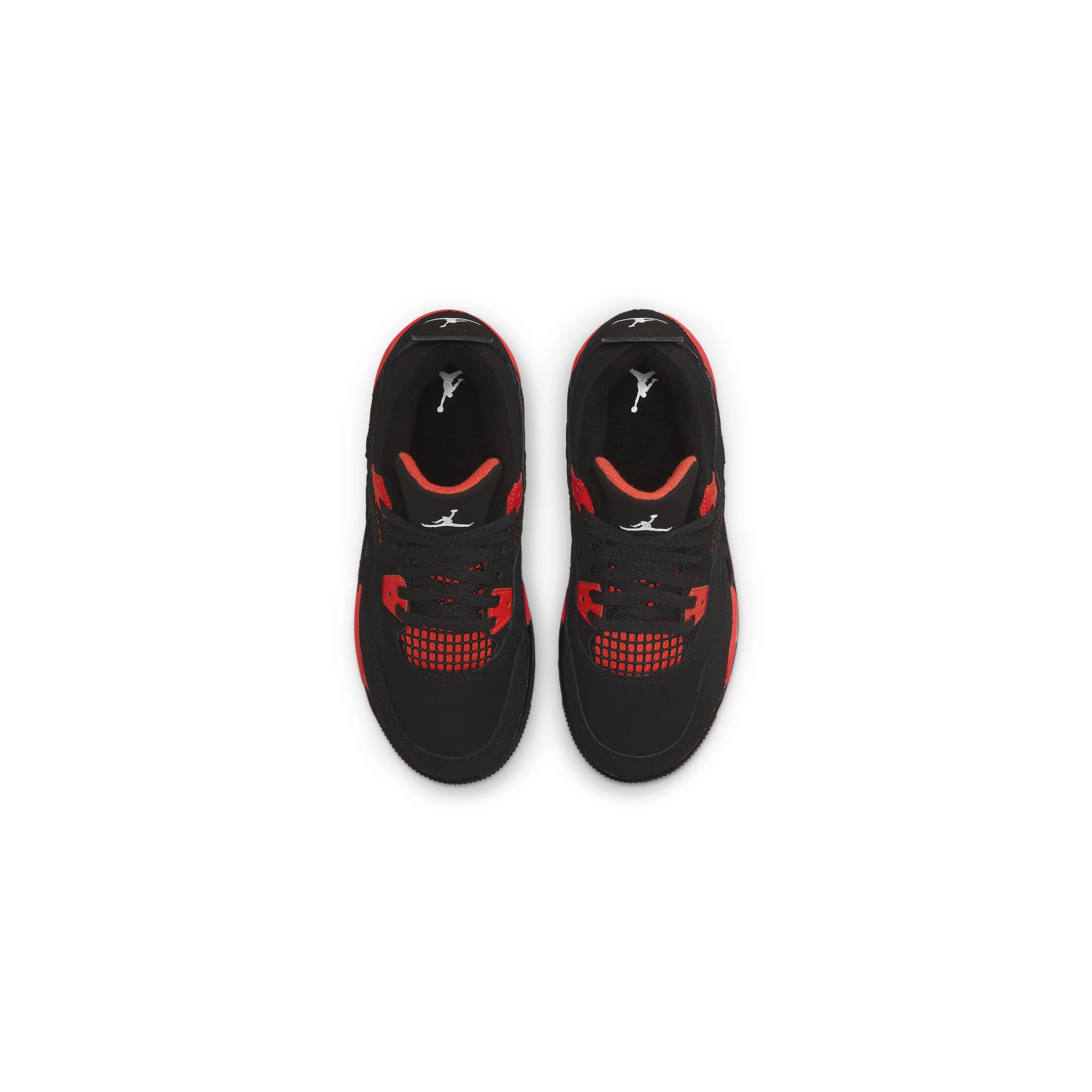 Top view of Air Jordan 4 Retro Red Thunder (PS) BQ7669-016